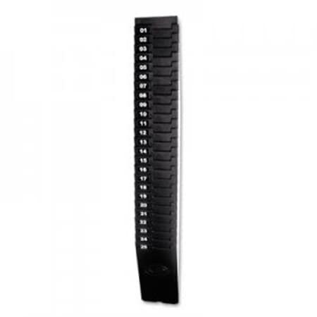 Lathem Lathem 257EX Expandable Time Card Rack; 25-Pocket; Holds Seven Inch Cards; Black Plastic 257EX